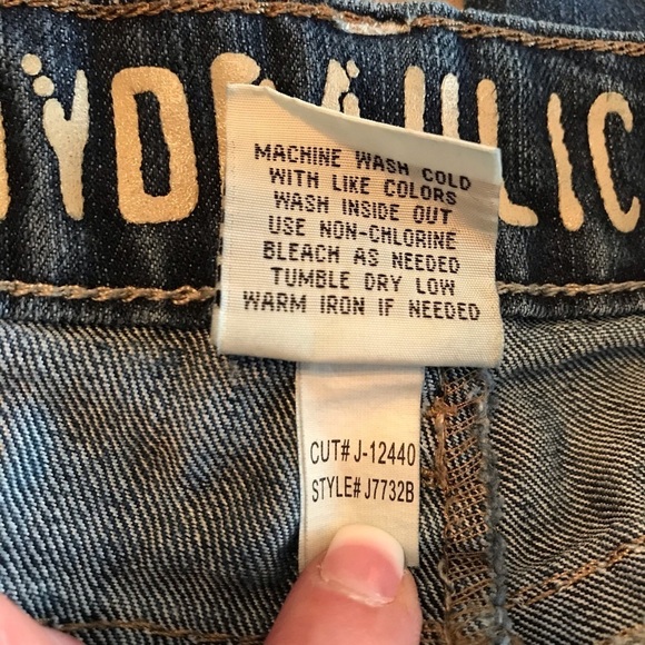 HYDRAULIC / Dark Wash Capri Jeans size 5/6 - Picture 9 of 12